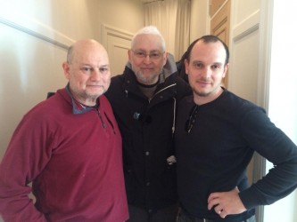 James Bulman-May with Alan and Josh in Aarhus