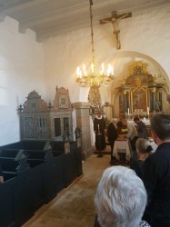 Karen’s burial ceremony at Rødding church