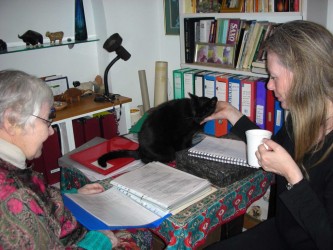 Archive work with Karen Horton in Walthamstow, 2010