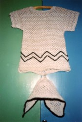 Crocheted undergarment to be worn with chainmail Knight’s costume