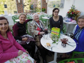 Karen with friends during her 94th birthday celebrations
