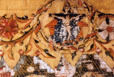 Church embroidery detail