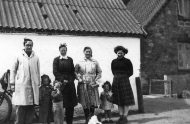 Family and Friends at Meldgaard, c. 1951
