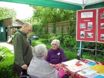 Karen and Alan attending a local history day at the Vestry House Museum in Walthamstow, 2009