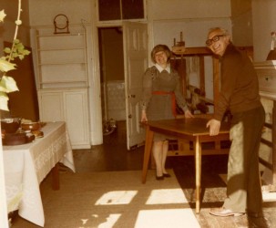 Karen and Norman shortly after moving in to Western Gardens, c. 1968–69