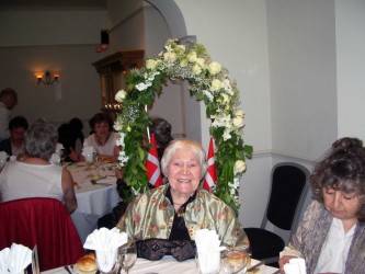 Karen at her 90th birthday party at the Packford Hotel in Woodford Green