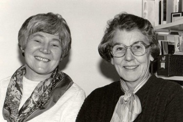 Karen with Greta Putnam, who helped found the TCC