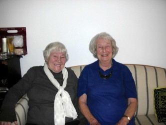 Karen with Kirstie Buckland in Walthamstow, 2008