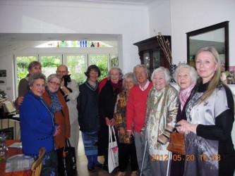 Karen with friends at her 91st birthday gathering