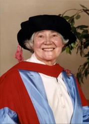 Portrait at the time of the presentation of Karen’s honorary doctorate from Southampton University, 1999