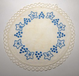 Embroidery made by Karen as a young child