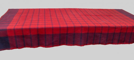 Double weave tablecloth woven by Karen at art school