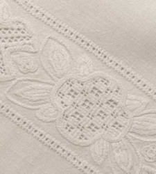 White work embroidery by Karen (detail)